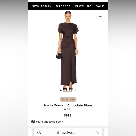 A.L.C. Nadia Gown
Dark Brown Maxi Dress - Picture 5 of 9